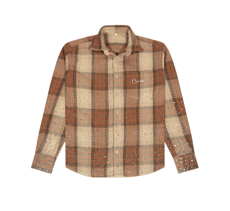 CERISE RHINESTONE FLANNEL