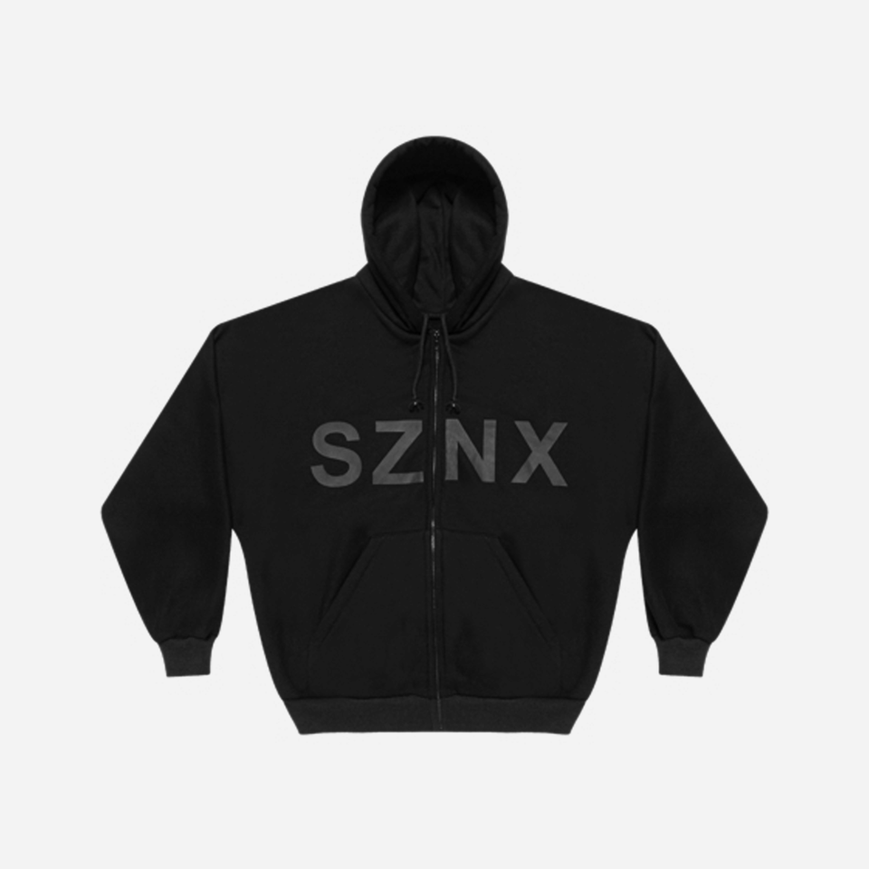 Yeezy by Kanye Black Zip Front SZNX Hoodie HD-10