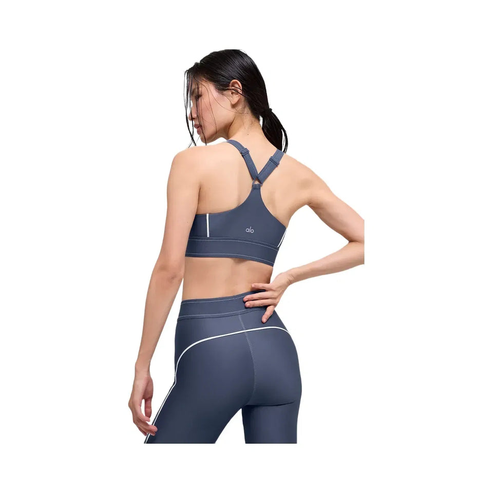 Alo Women's Airlift Suit Up Bra - Bluestone/White