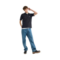 Coach Pocket Polo In Organic Cotton Navy