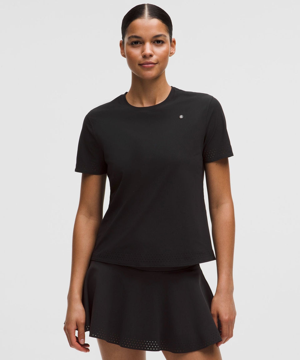 Lululemon Women's Women's Ventilated Shorts-Sleeve Tennis Shirt