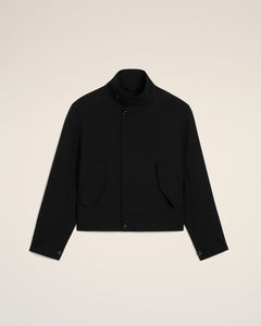 AmiParis Black New Wool Harrington Jacket