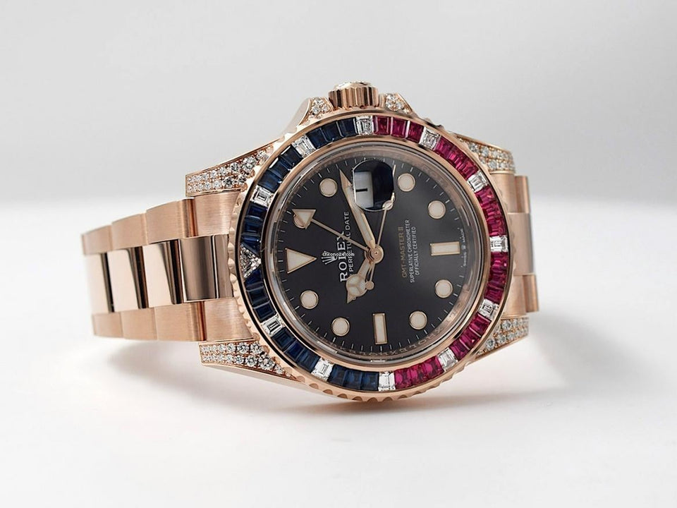 Rolex | GMT-Master II | 126755SARU | Rose gold | Rose gold | Black | Automatic