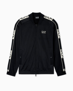 EA7 Graphic Series cotton zip-up sweatshirt