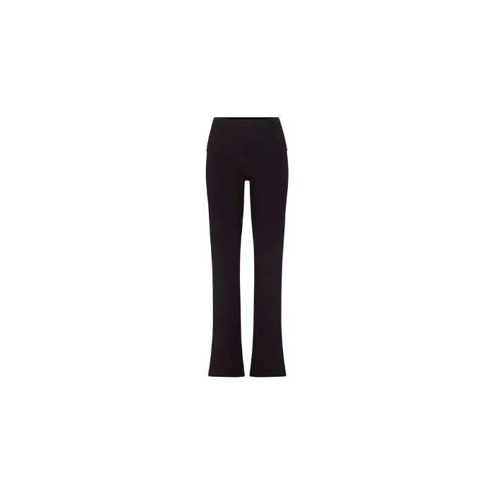 Skims Cotton Jersey Foldover Pant Soot