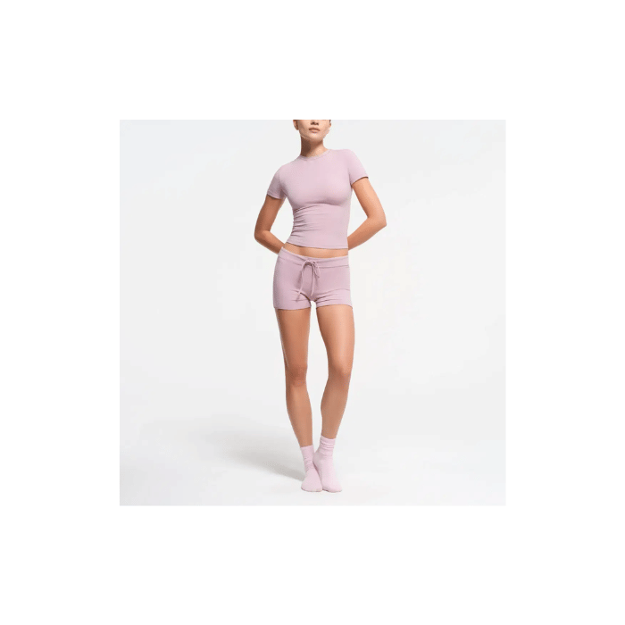 Skims Cotton Jersey Short Dusk