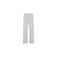 Skims Cotton Jersey Straight Leg Pant Light Heather Grey