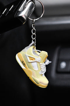 3D Sneaker Keychain AJ4 OffWhite Sail