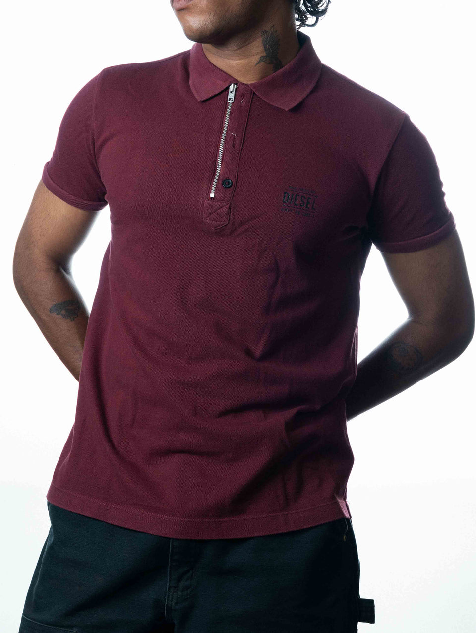 Diesel Red Polo T-Shirt (M)