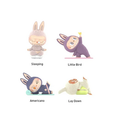Pop Mart Labubu The Monsters Lazy Yoga Series Figures Sealed Case (10 Blind Boxes)
