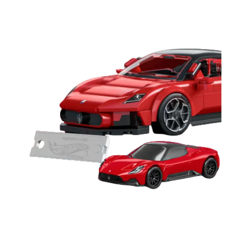 Mattel Brick Shop Hot Wheels Maserati MC20 Building Set