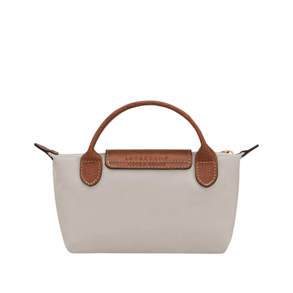 Longchamp Le Pliage Original Pouch with handle Pebble - Recycled canvas