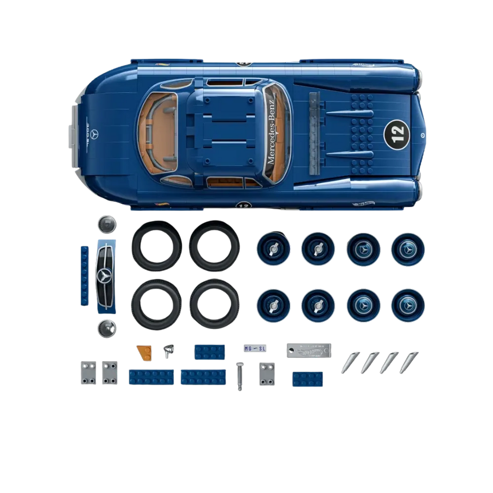 Mattel Brick Shop Hot Wheels Mercedes-Benz 300 SL Building Set