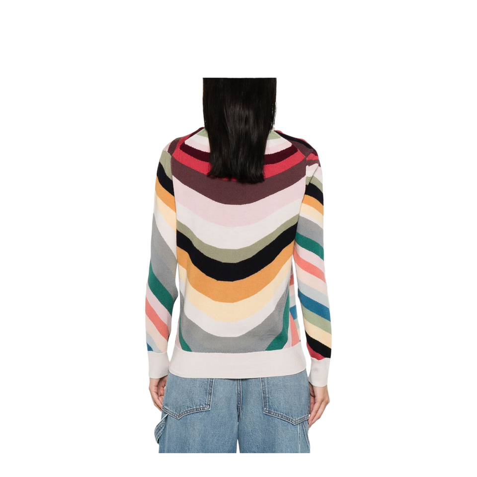 Striped Wool Cardigan