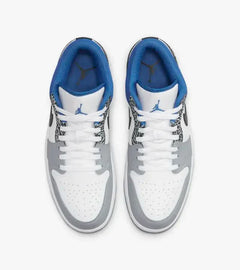Air Jordan 1 Low True Blue / Smoke Grey Marina Blue Sale