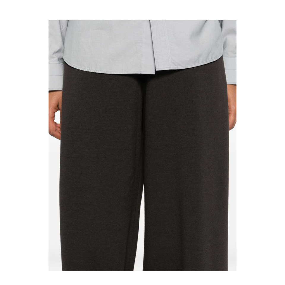 Dark Roast Wide Leg High Waist Trousers
