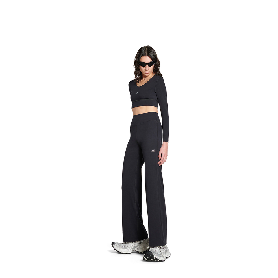 Black Activewear Flared Slim Lounge Pants