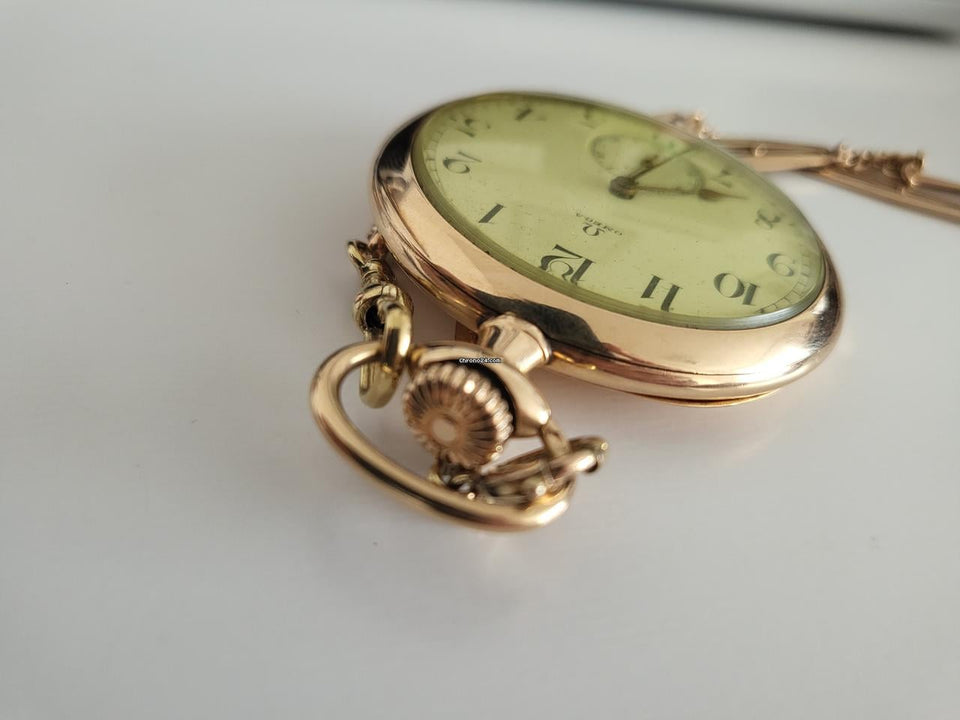 Omega Grand Prix Paris 1900 Taschenuhr aus Gold