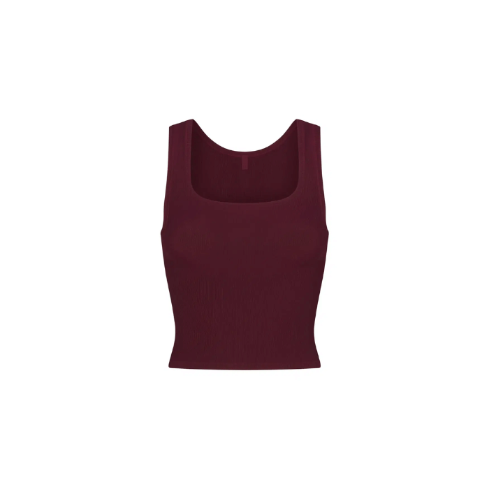 Skims Soft Lounge Tank Bordeaux