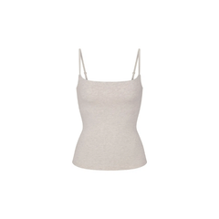 Skims Cotton Jersey Cami Heather Oatmeal