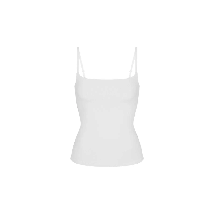 Skims Cotton Jersey Cami Heather Marble