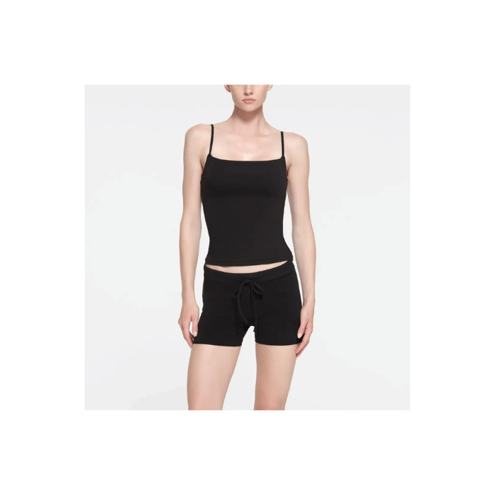 Skims Cotton Jersey Short Sugar Ultra Soot