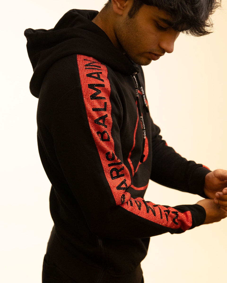 Balmain Paris Black Hoodie (S)