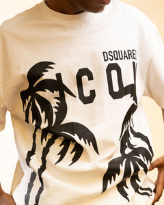 Dsquared2 White Palm T-shirt (XL)