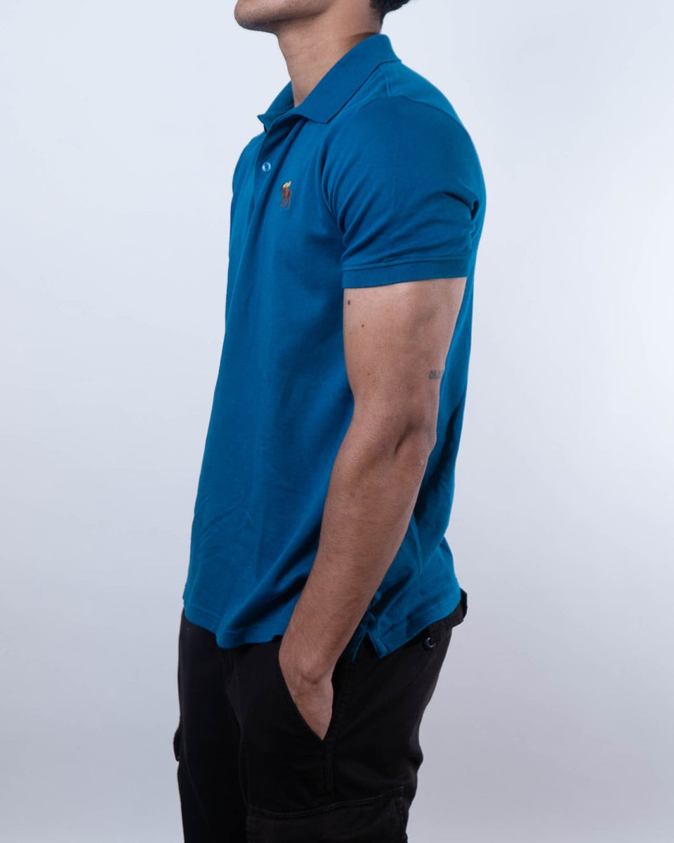 Abercrombie & Fitch Tonal Icon Dont Sweat it Polo T-Shirt (S)
