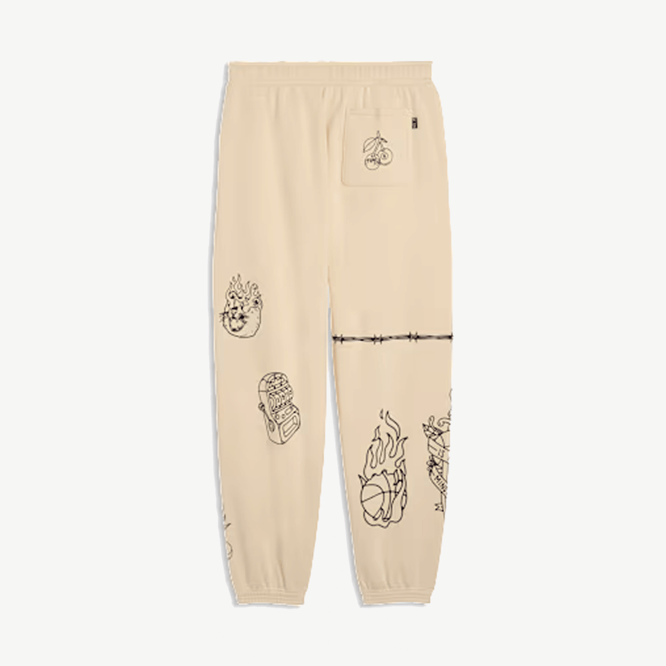 PUMA SWISH N' INK RELAXED BASKETBALL SWEATPANTS { CANVAS