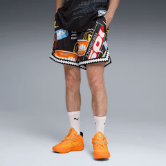 PUMA x FAST & FURIOUS MESH SHORTS { PUMA BLACK - AOP