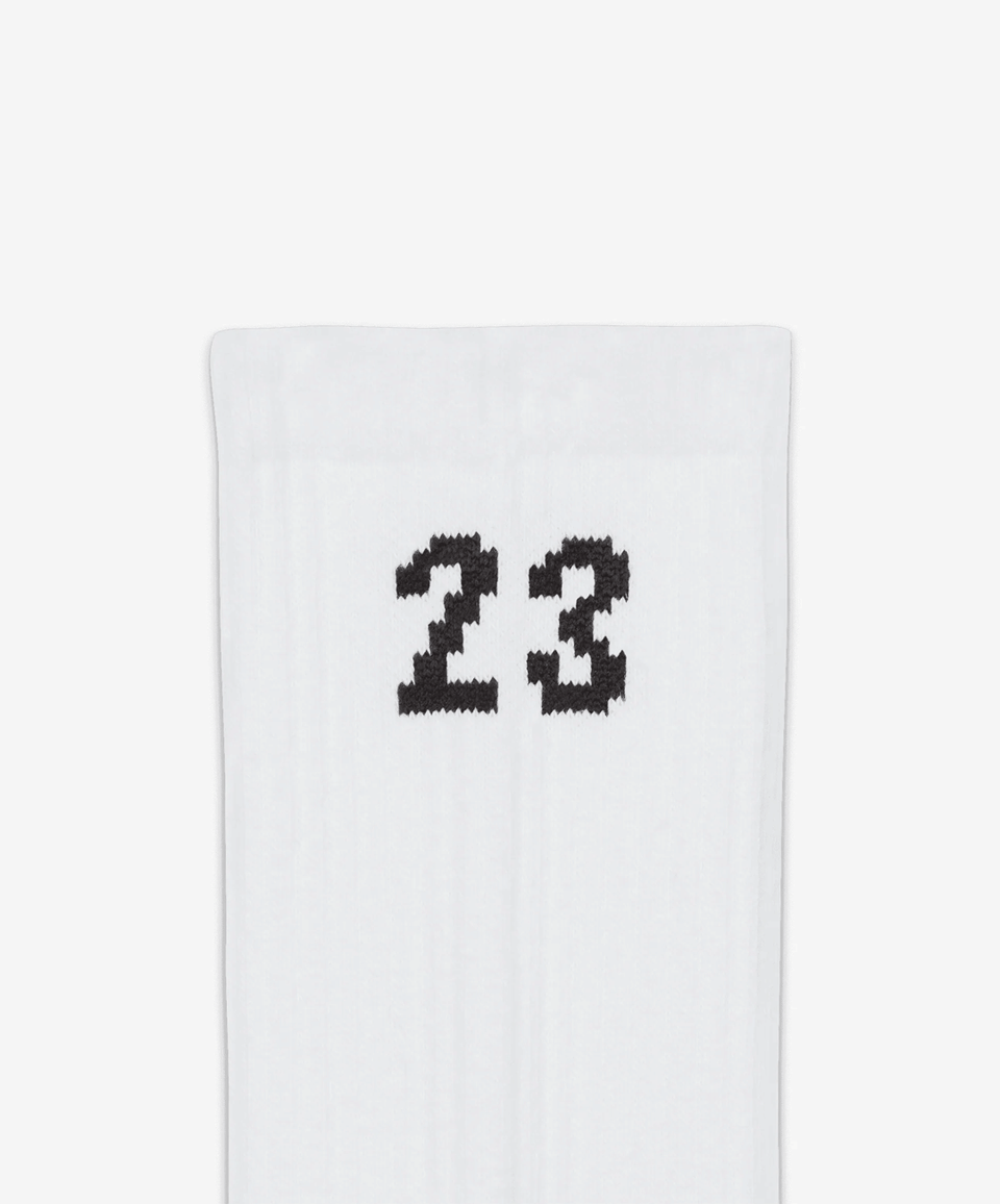 Jordan CREW SOCKS (3 PAIRS) { WHITE