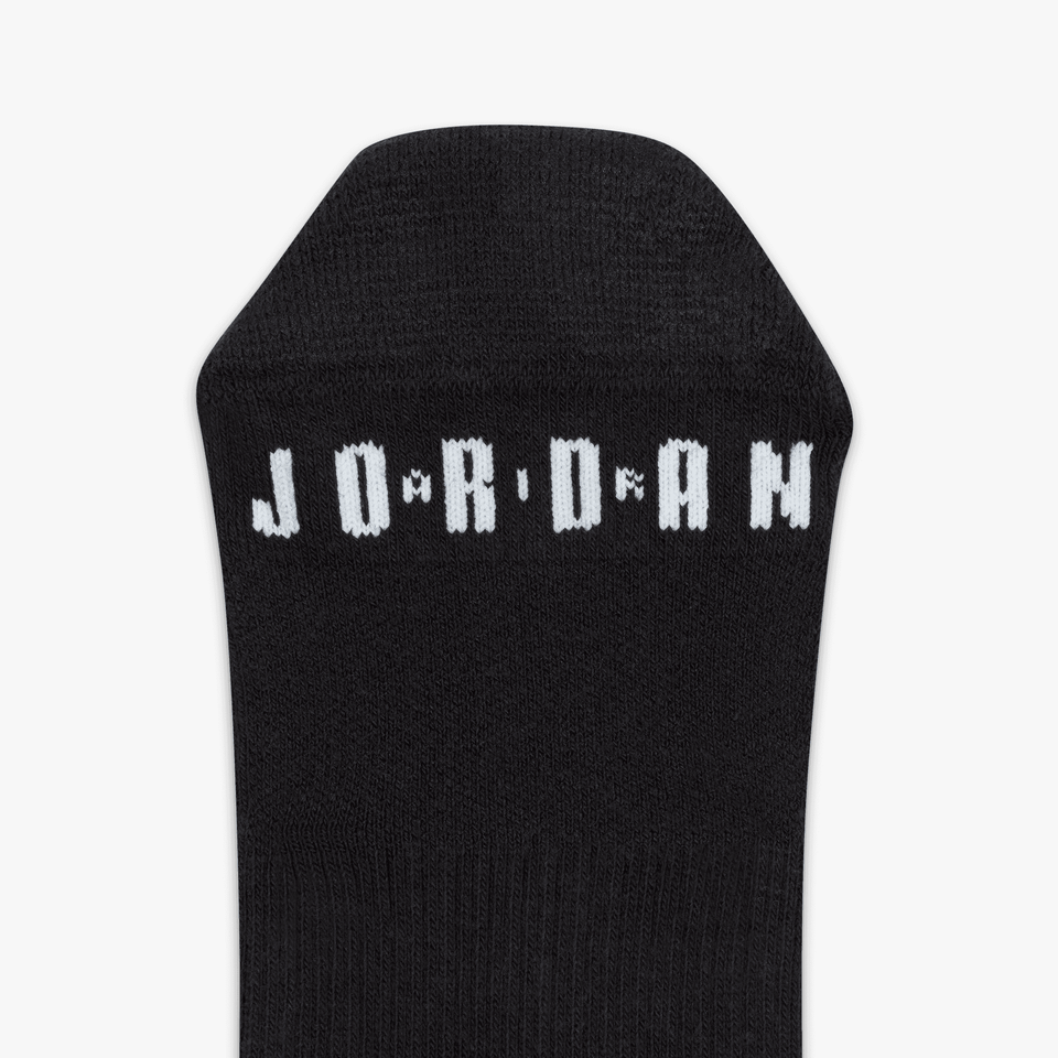 Jordan CREW SOCKS (3 PAIRS) { BLACK