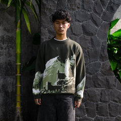 Superkicks FW25 MONASTERY SWEATSHIRT { GREEN