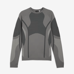 PUMA x SAN SAN GEAR KNIT SWEATER { COOL MID GRAY