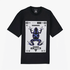 Y-3 NBHD GRAPHIC TEE { BLACK