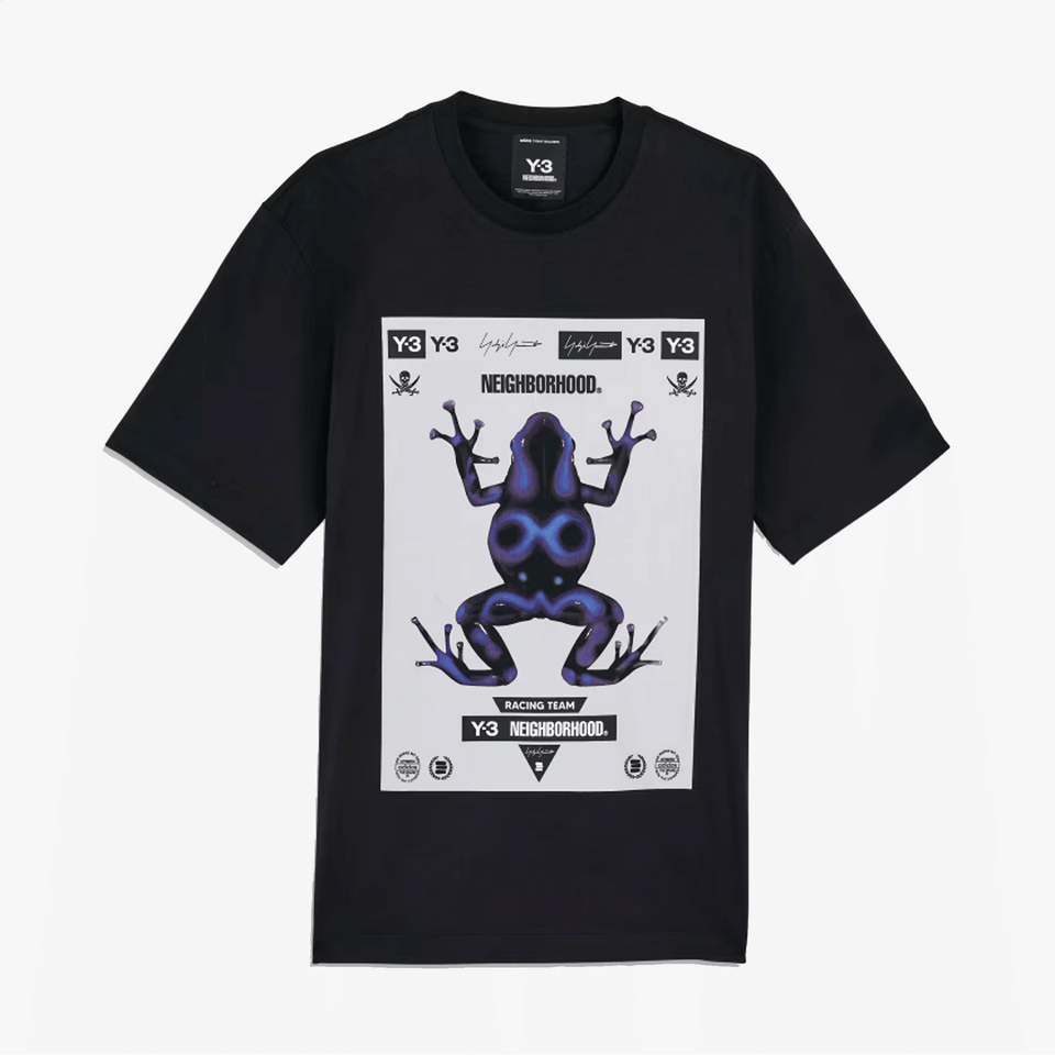 Y-3 NBHD GRAPHIC TEE { BLACK
