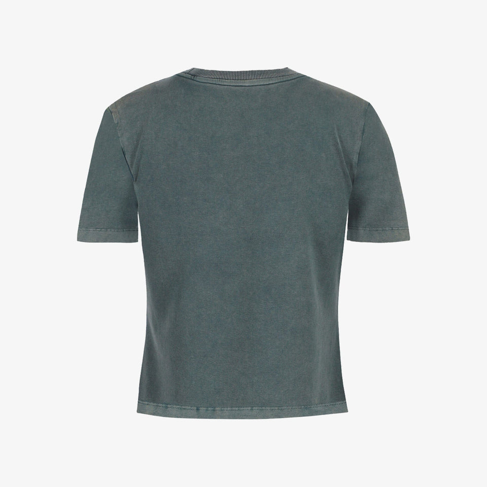 ALMOST GODS STONEWASHED ALMOST GODS T-Shirt IN GRANITE { GREY/CBLACK