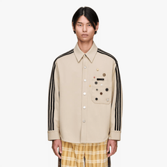 ADIDAS ORIGINALS SONG FOR THE MUTE ADI006 SHIRT JACKET { STONE KHAKI