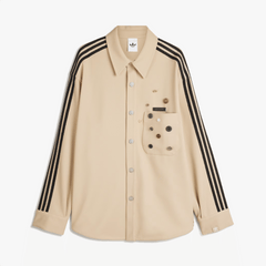 ADIDAS ORIGINALS SONG FOR THE MUTE ADI006 SHIRT JACKET { STONE KHAKI