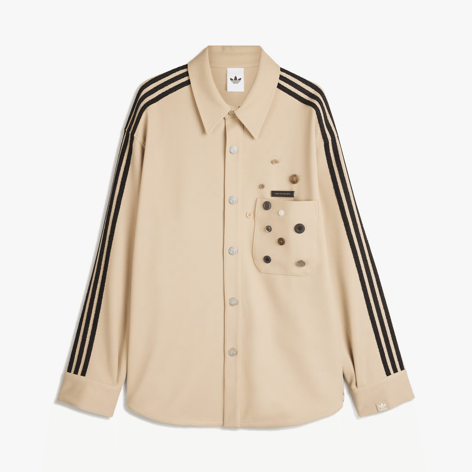 ADIDAS ORIGINALS SONG FOR THE MUTE ADI006 SHIRT JACKET { STONE KHAKI