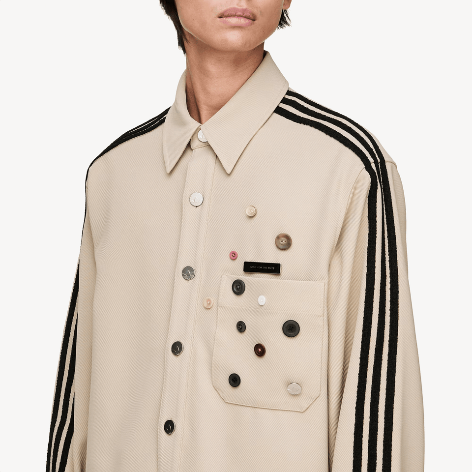 ADIDAS ORIGINALS SONG FOR THE MUTE ADI006 SHIRT JACKET { STONE KHAKI