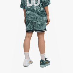 PUMA HOOPS x HARRY POTTER SHORTS { GREEN TERRAIN-AOP