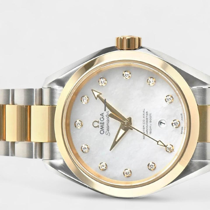 Omega Seamaster Aqua Terra Diamond / Steel&Gold / 34mm Box&Papers 231.20.34.20.55.002