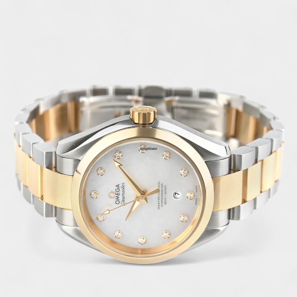 Omega Seamaster Aqua Terra Diamond / Steel&Gold / 34mm Box&Papers 231.20.34.20.55.002
