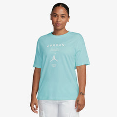 JORDAN GIRLFRIEND T-SHIRT { LIGHT DEW/WHITE
