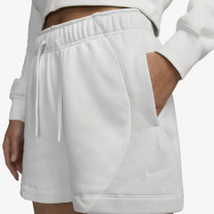 Nike MID-RISE FLEECE SHORTS { SUMMIT WHITE/PHOTON DUST/SUMMIT WHITE