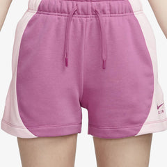Nike MID-RISE FLEECE SHORTS { COSMIC FUCHSIA/PINK FOAM /COSMIC FUCHSIA