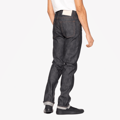 Naked & Famous WEIRD GUY - LOVE & PEACE SELVEDGE { BLUE
