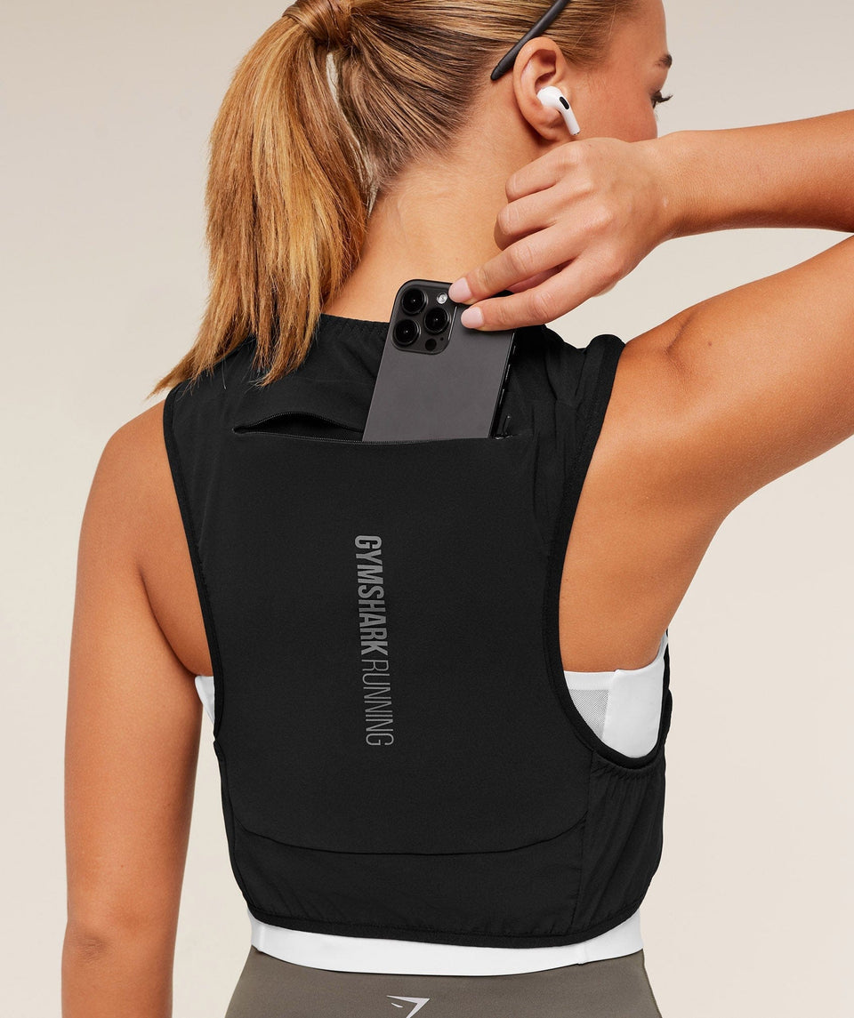 Gymshark Running Elite Hydration Vest Black
